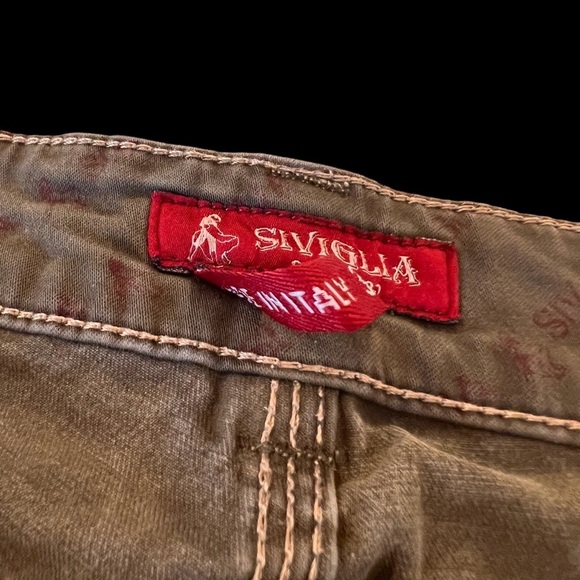 Siviglia Made in Italy Jeans/khaki color Unisex Size 31 - Picture 10 of 14